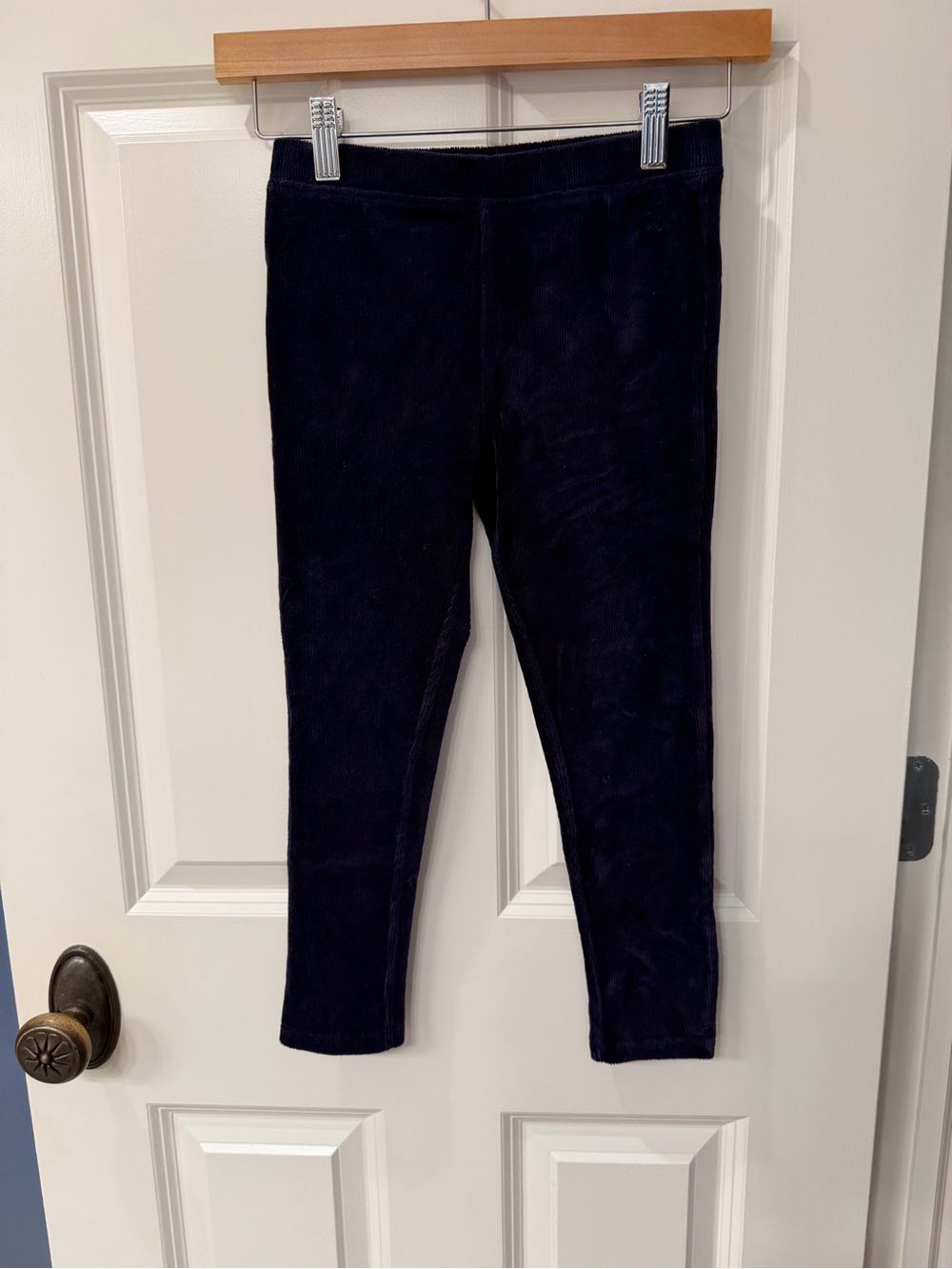 Vineyard Vines Kids Navy Velvet "Corduroy" Leggings
